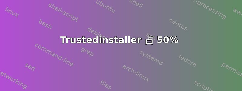 TrustedInstaller 占 50%