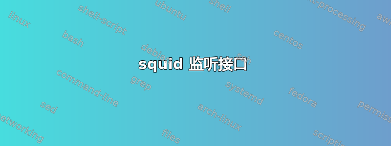 squid 监听接口