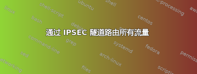 通过 IPSEC 隧道路由所有流量