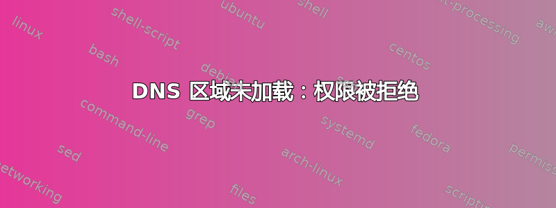 DNS 区域未加载：权限被拒绝