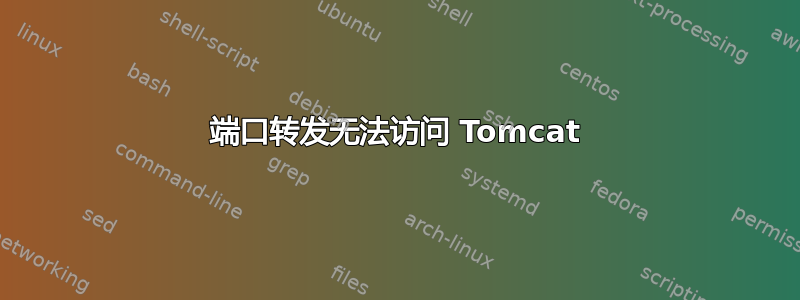 端口转发无法访问 Tomcat