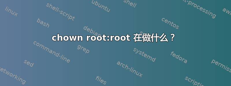 chown root:root 在做什么？