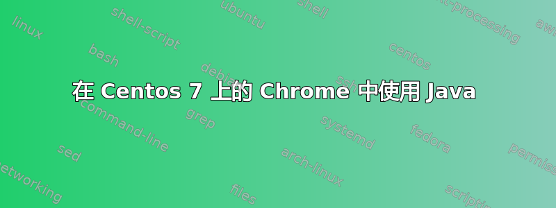 在 Centos 7 上的 Chrome 中使用 Java