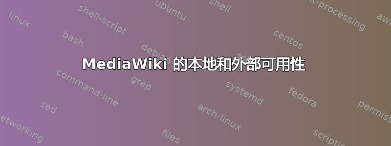 MediaWiki 的本地和外部可用性