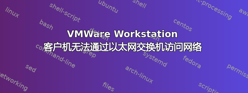 VMWare Workstation 客户机无法通过以太网交换机访问网络