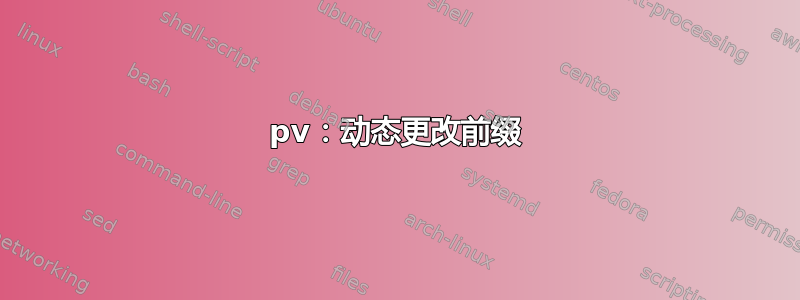 pv：动态更改前缀