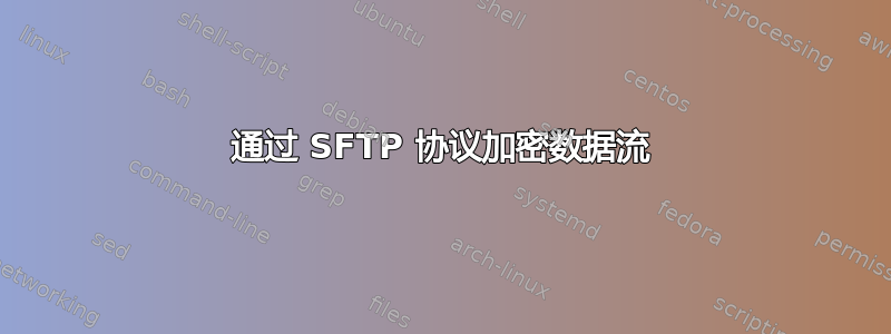 通过 SFTP 协议加密数据流