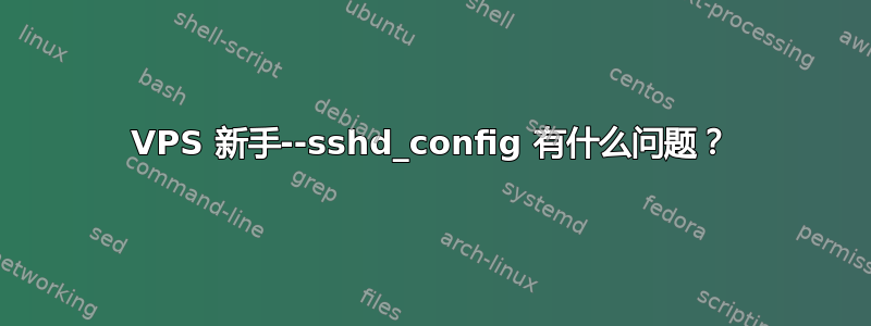 VPS 新手--sshd_config 有什么问题？