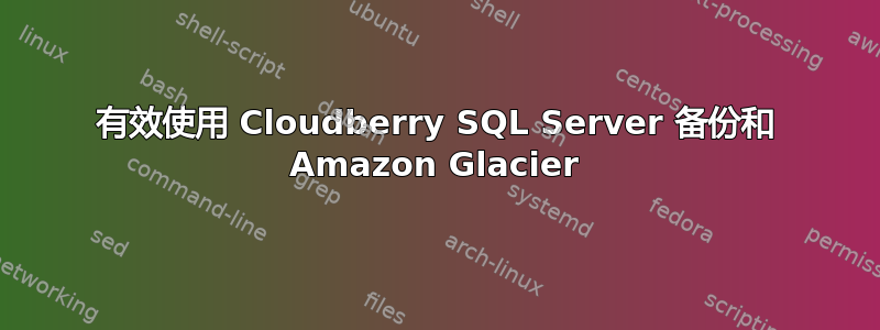 有效使用 Cloudberry SQL Server 备份和 Amazon Glacier