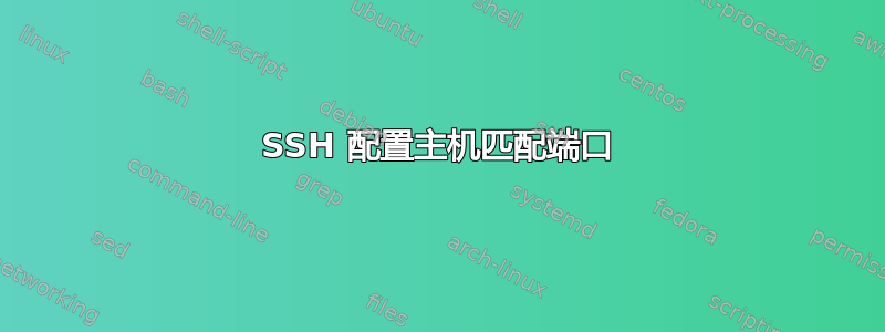 SSH 配置主机匹配端口