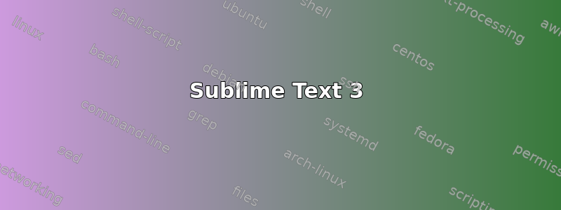 Sublime Text 3