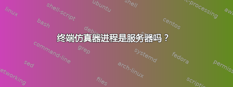 终端仿真器进程是服务器吗？ 