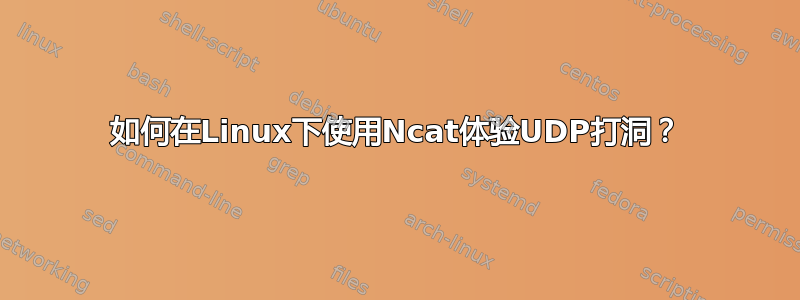 如何在Linux下使用Ncat体验UDP打洞？