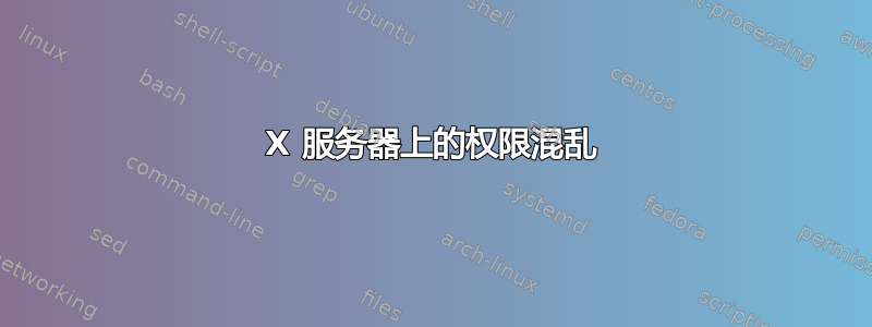 X 服务器上的权限混乱