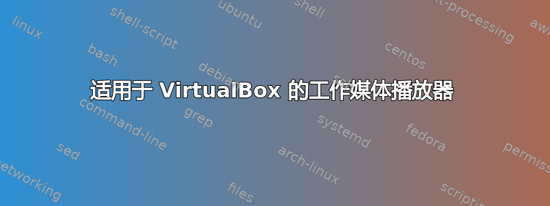 适用于 VirtualBox 的工作媒体播放器