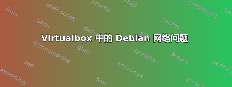 Virtualbox 中的 Debian 网络问题