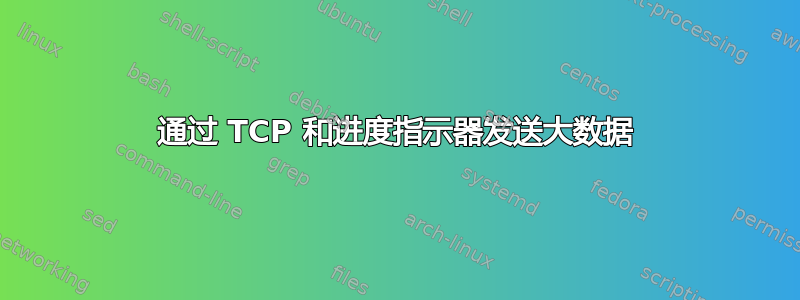 通过 TCP 和进度指示器发送大数据