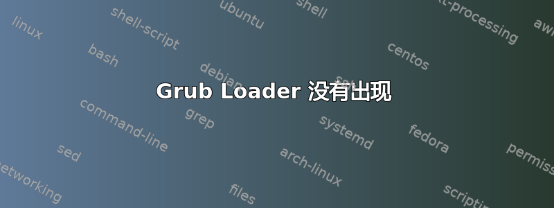 Grub Loader 没有出现