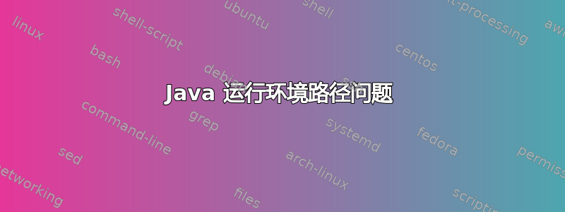 Java 运行环境路径问题