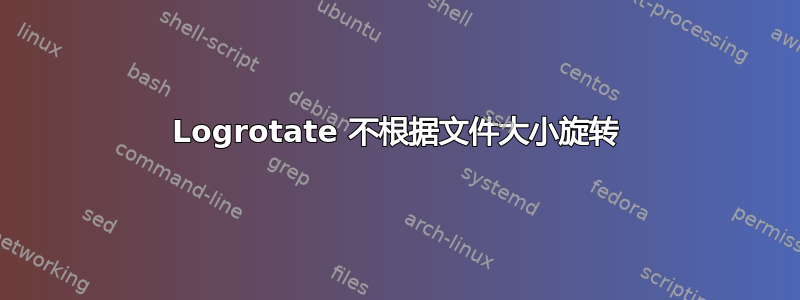 Logrotate 不根据文件大小旋转