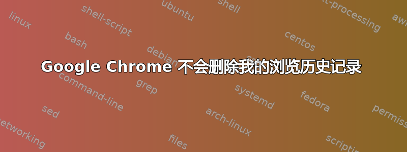 Google Chrome 不会删除我的浏览历史记录