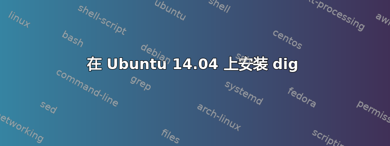 在 Ubuntu 14.04 上安装 dig