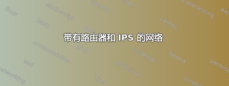 带有路由器和 IPS 的网络