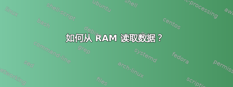 如何从 RAM 读取数据？