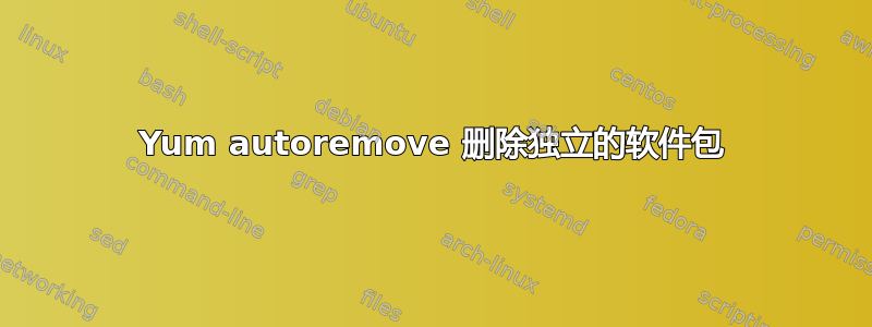 Yum autoremove 删除独立的软件包