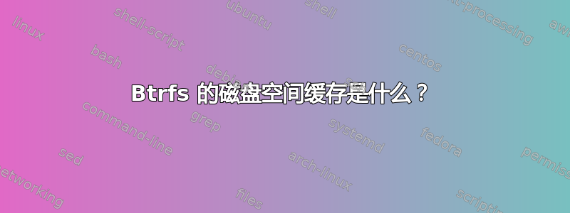 Btrfs 的磁盘空间缓存是什么？