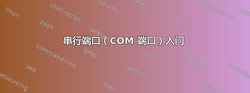 串行端口（COM 端口）入门