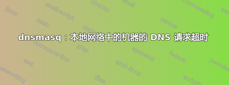 dnsmasq：本地网络中的机器的 DNS 请求超时