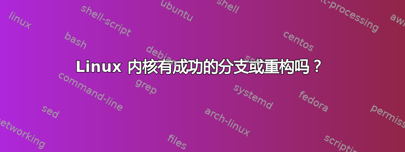 Linux 内核有成功的分支或重构吗？