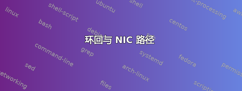 环回与 NIC 路径