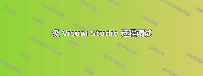 2 级 Visual Studio 远程调试