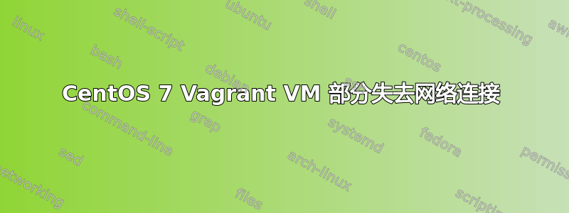 CentOS 7 Vagrant VM 部分失去网络连接