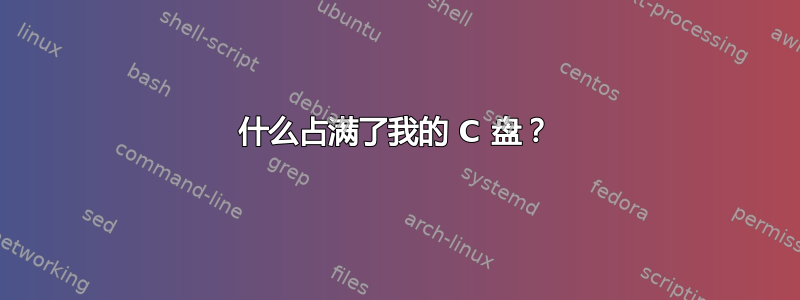 什么占满了我的 C 盘？