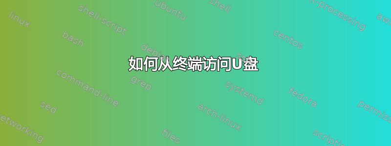 如何从终端访问U盘