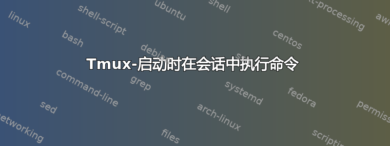 Tmux-启动时在会话中执行命令