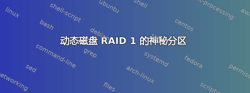 动态磁盘 RAID 1 的神秘分区