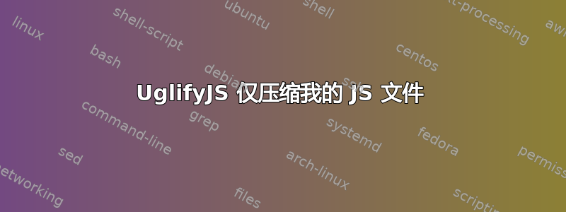 UglifyJS 仅压缩我的 JS 文件