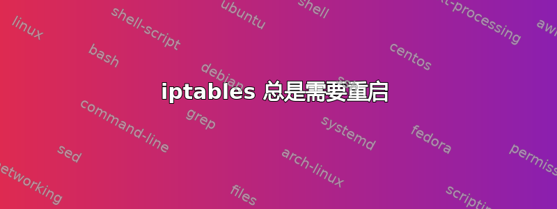 iptables 总是需要重启