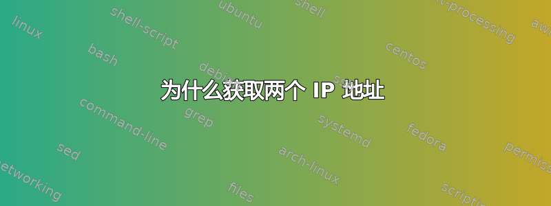 为什么获取两个 IP 地址