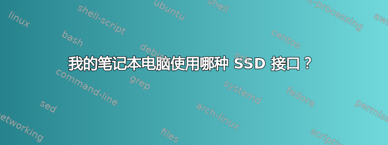 我的笔记本电脑使用哪种 SSD 接口？