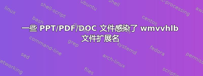 一些 PPT/PDF/DOC 文件感染了 wmvvhlb 文件扩展名