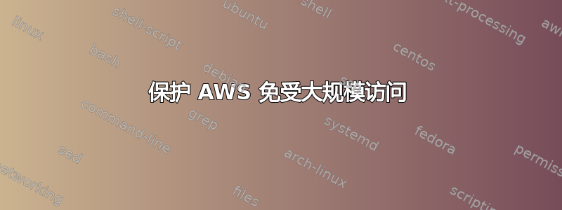 保护 AWS 免受大规模访问