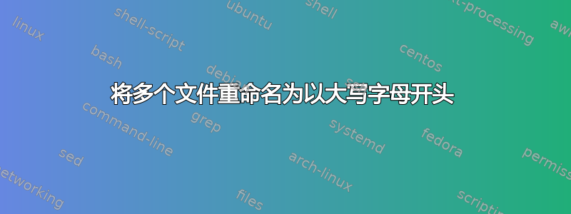 将多个文件重命名为以大写字母开头