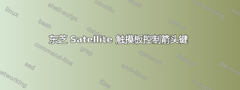 东芝 Satellite 触摸板控制箭头键