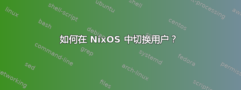 如何在 NixOS 中切换用户？