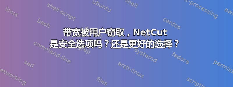 带宽被用户窃取，NetCut 是安全选项吗？还是更好的选择？